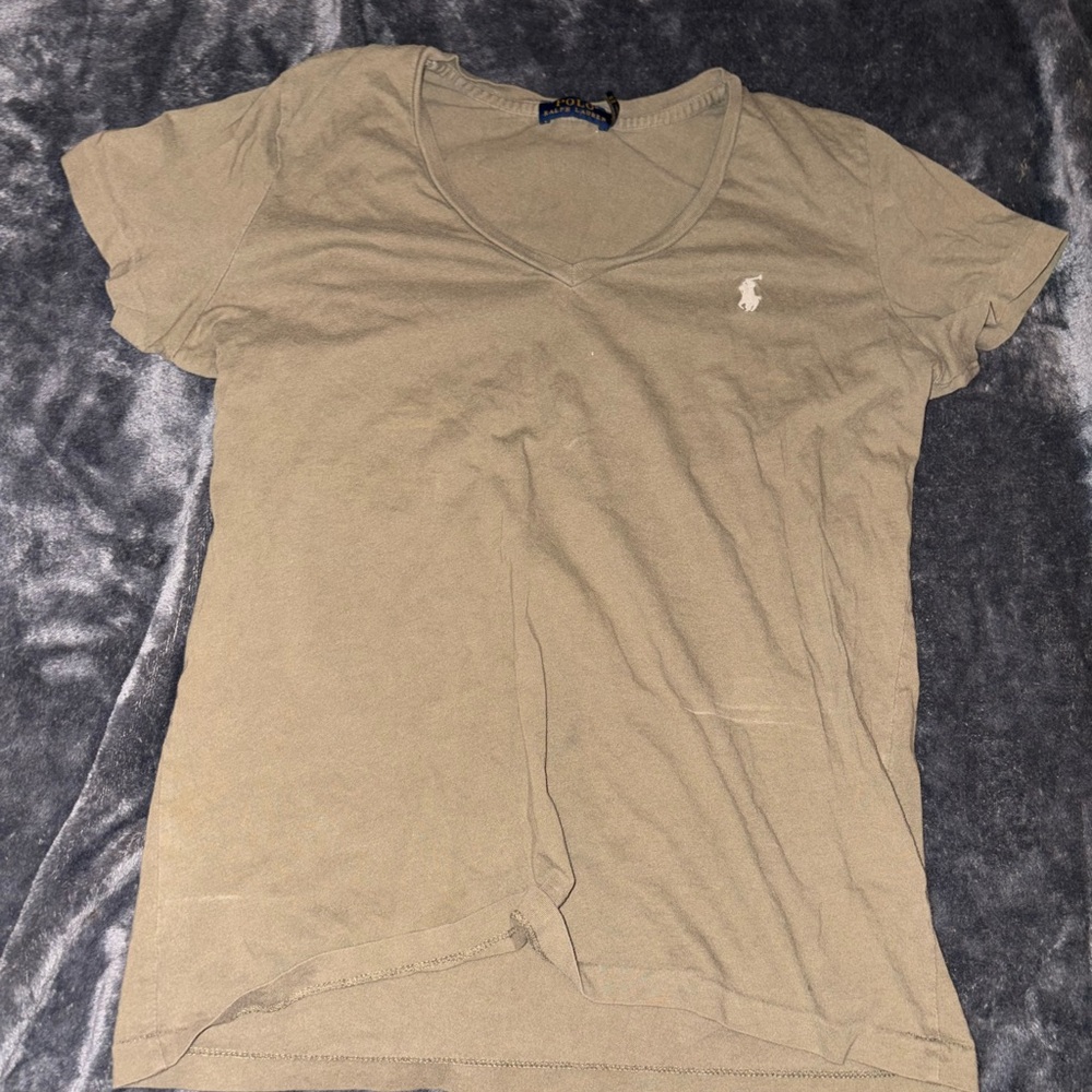 Ralph Lauren Women's Short Sleeve Tee in Tan